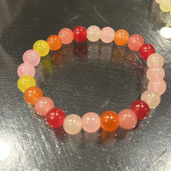 Hand made rainbow beaded bracelets - Picture 2 of 9